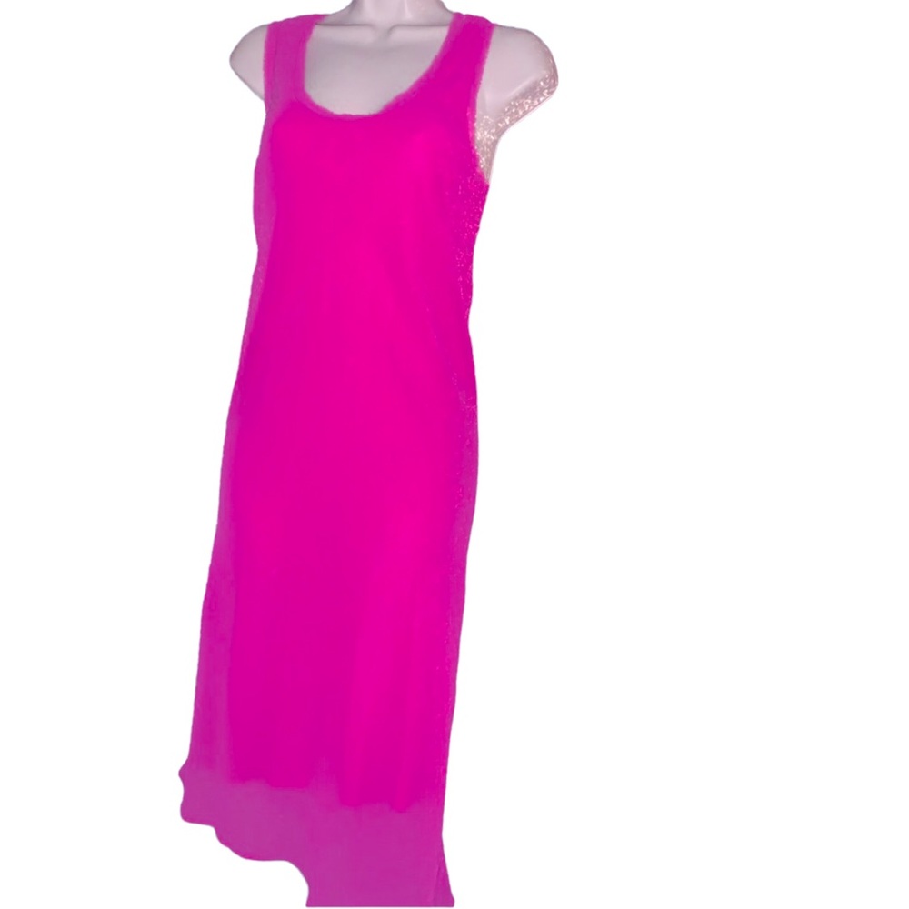 Rachael Ray Fuchsia Asymmetrical Tank Dress